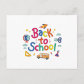 Terug naar school briefkaart (Voorkant)