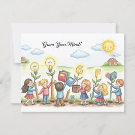 Terug naar School Briefkaart