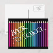 Terug naar school briefkaart (Voorkant / Achterkant)