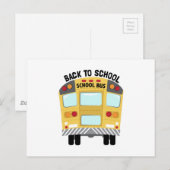 Terug naar school briefkaart (Voorkant / Achterkant)