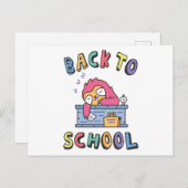 Terug naar school briefkaart (Voorkant / Achterkant)