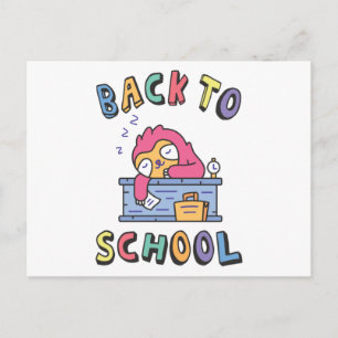 Terug naar school briefkaart
