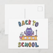 Terug naar school briefkaart (Voorkant / Achterkant)