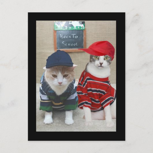 Terug naar School Briefkaart (Voorkant)