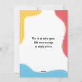 Terug naar School Bright School Jaar Cadeau Kaart  (Achterkant)