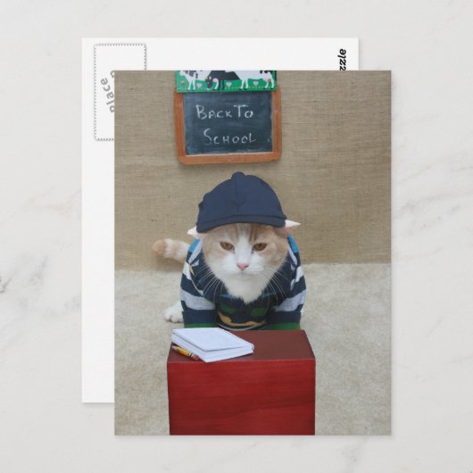 Terug naar School Bubba Briefkaart (Voorkant / Achterkant)