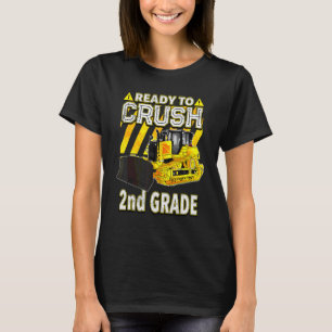 Terug naar school Bulldozer klaar om de 2e klas t T-shirt