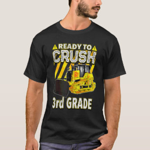 Terug naar school Bulldozer klaar om de 3e klas t T-shirt