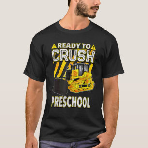 Terug naar school Bulldozer klaar om de voorschool T-shirt