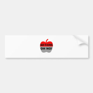 Terug naar school bumpersticker