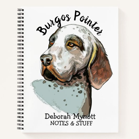 Terug naar school Burgos Pointer Notitieboek (Voorkant)