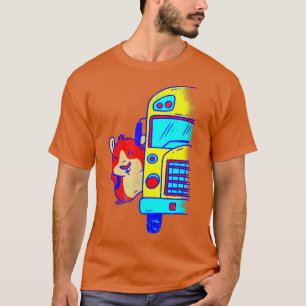 terug naar school bus cavia schattig t-shirt