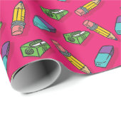 Terug naar school | Cadeau voor docenten Cadeaupapier (Rol Hoek)