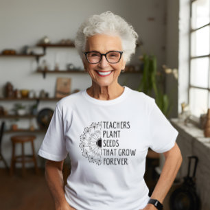 Terug naar school cadeau voor leraar paardenbloem  t-shirt