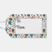 Terug naar school cadeaulabel (Achterkant Horizontaal)