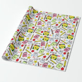 Terug naar school cadeaupapier (Uitgerold)