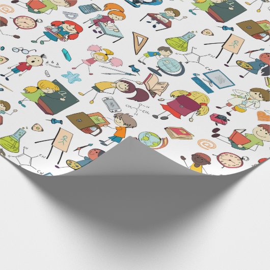 Terug naar School Cadeaupapier (Hoek)