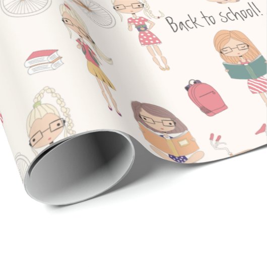 Terug naar School Cadeaupapier (Rol Hoek)