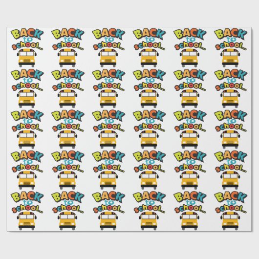 Terug naar School Cadeaupapier (Vlak)