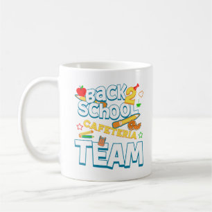 Terug naar school Cafetaria Team Trots Lunch Lady Koffiemok