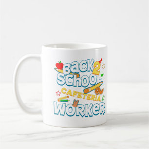 Terug naar school Cafetaria Worker Trots Lunch Lad Koffiemok