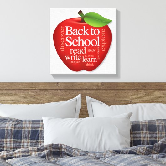 Terug naar School Canvas Afdruk (Insitu (Slaapkamer))