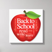 Terug naar School Canvas Afdruk (Voorkant)