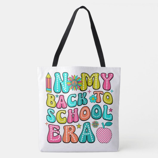 Terug naar school Canvas tas (Voorkant)