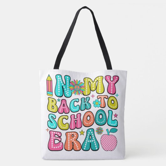Terug naar school Canvas tas (Achterkant)