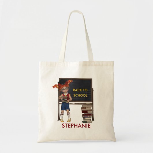 Terug naar School Canvas tas (Voorkant)