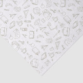 Terug naar school Cartoonachtige Iconen Fun Tissuepapier (Detail)