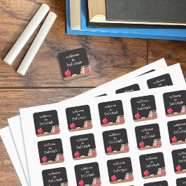 Terug naar school Chalkboard | Apple | Stickers vo
