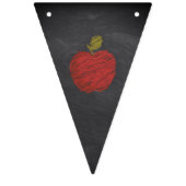 Terug naar School Chalkboard Classroom Decor Bunti Vlaggetjes (Eerste vlag)