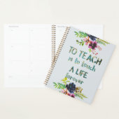 Terug naar school Citaat van leraar Typografie Planner (Display)