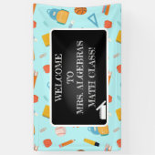 Terug naar School Classroom Decor Teacher Spandoek (Verticaal)