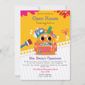 Terug naar School Classroom Open House Kaart (Voorkant)