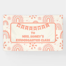 Terug naar School Classroom Teacher Boho Retro