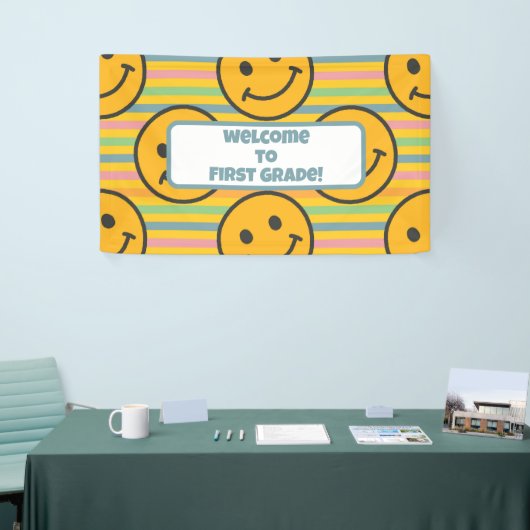 Terug naar School Classroom Teacher Boho Retro Spandoek (Beurs)