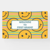 Terug naar School Classroom Teacher Boho Retro Spandoek (Horizontaal)