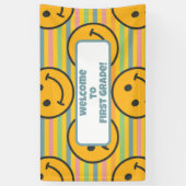 Terug naar School Classroom Teacher Boho Retro Spandoek (Verticaal)