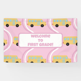 Terug naar School Classroom Teacher Boho Retro Spandoek