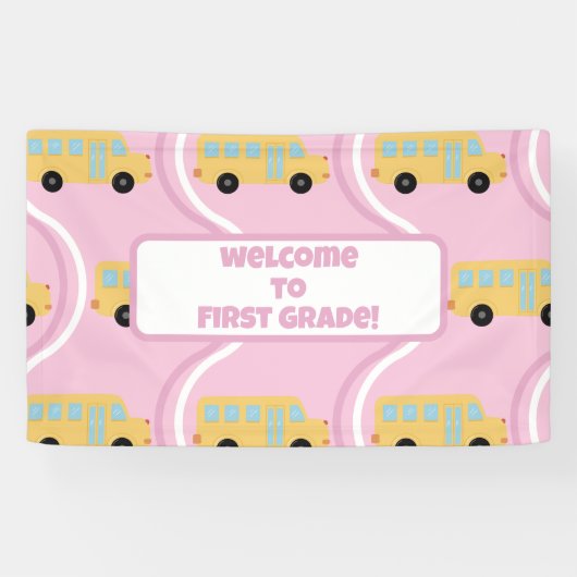 Terug naar School Classroom Teacher Boho Retro Spandoek (Horizontaal)