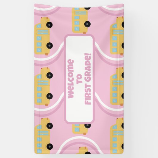 Terug naar School Classroom Teacher Boho Retro Spandoek (Verticaal)