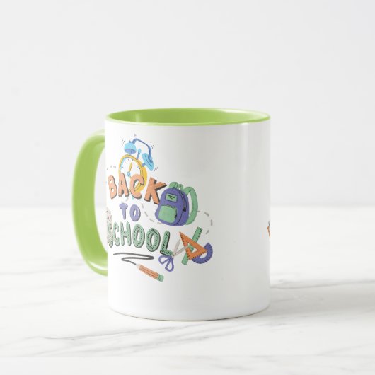 Terug naar School Coffee Mok | Leraar Student Gift (Voorkant links)