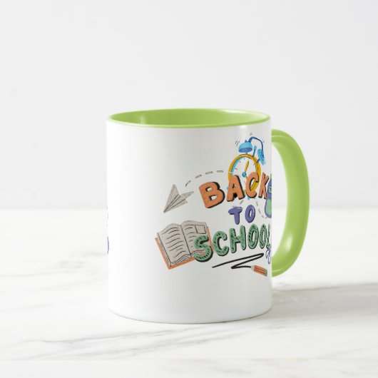 Terug naar School Coffee Mok | Leraar Student Gift (Voorkant rechts)