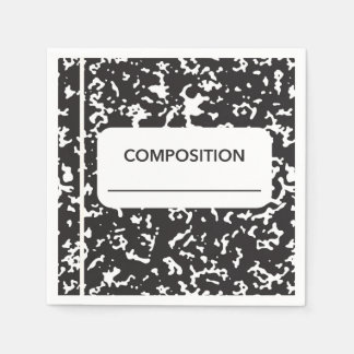 Terug naar School Compositie Notitieboek Servet