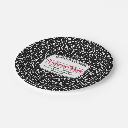 Terug naar School Compositie Party Borden Papieren Bordje (Gekanteld)