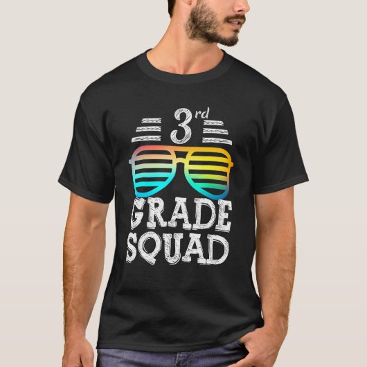 Terug naar school Cool 3e klas Squad Team Afstuder T-shirt (Voorkant)