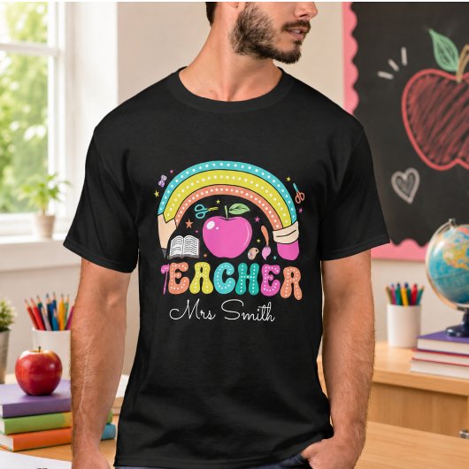 Terug naar school Coquette aangepaste naam T-shirt