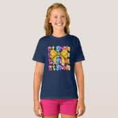 Terug naar School Coquette Bow 1st First Grade T-shirt (Voorkant volledig)